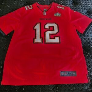 Nike Men's Red and Black Jersey